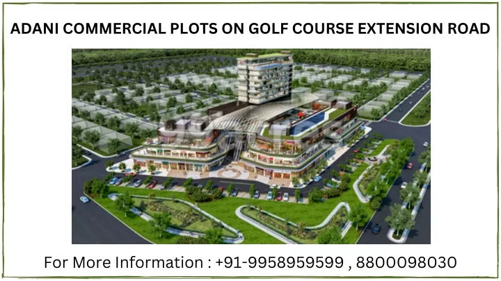 adani commercial plots on golf course extension