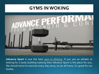 gyms in woking