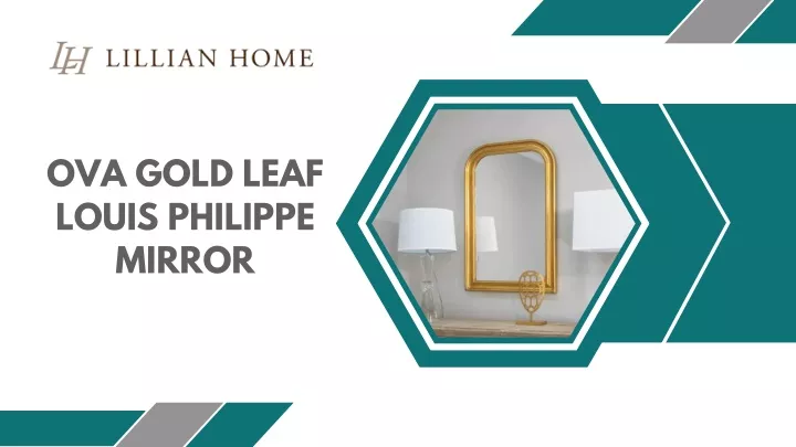 ova gold leaf louis philippe mirror