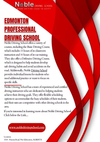 Edmonton Professional Driving School