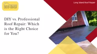 DIY vs. Professional Roof Repair Which is the Right Choice for You