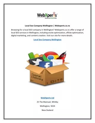 Local Seo Company Wellington | Webxperts.co.nz