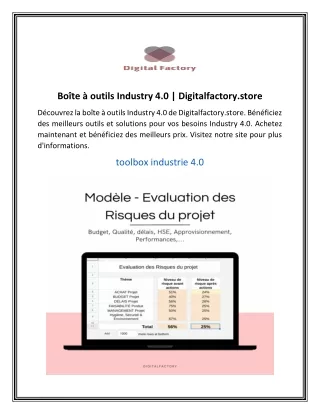 Boîte à outils Industry 4.0 Digitalfactory.store