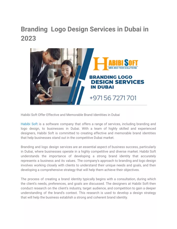 branding logo design services in dubai in 2023