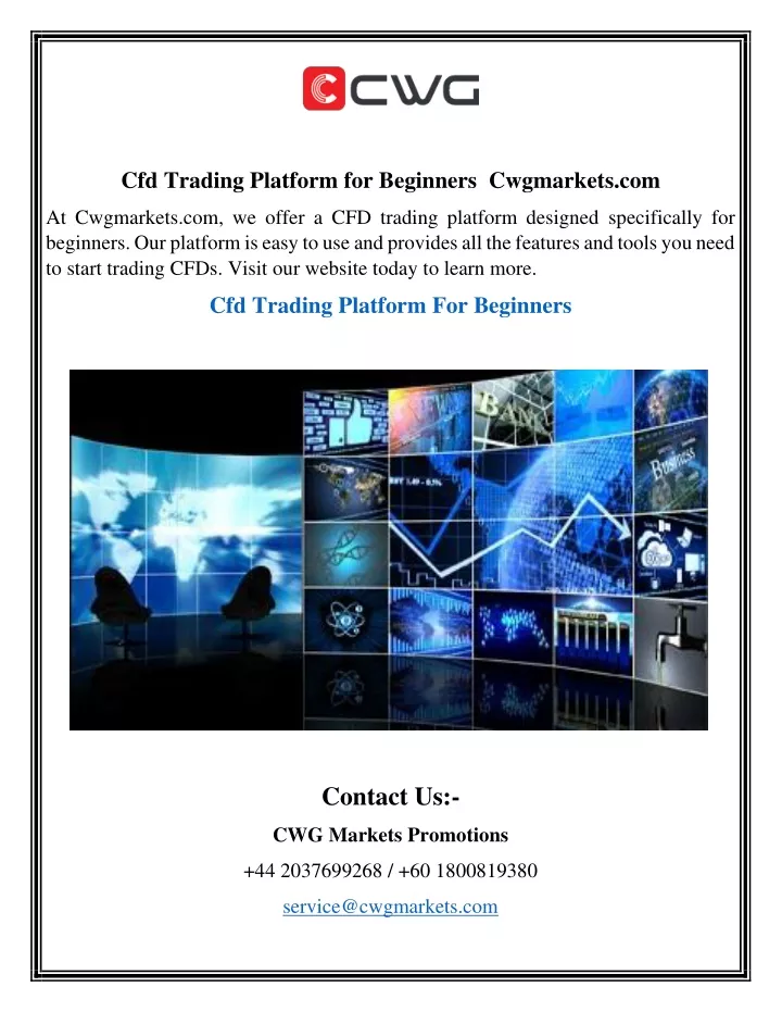 cfd trading platform for beginners cwgmarkets com