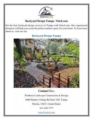 backyard design tampa nslcd com