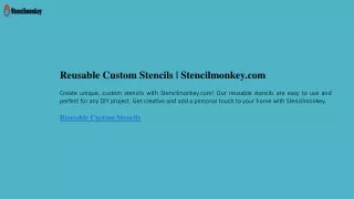 reusable custom stencils stencilmonkey com create