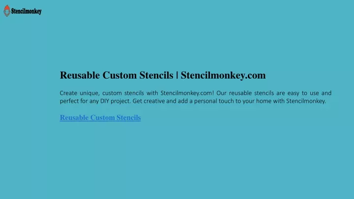 reusable custom stencils stencilmonkey com create