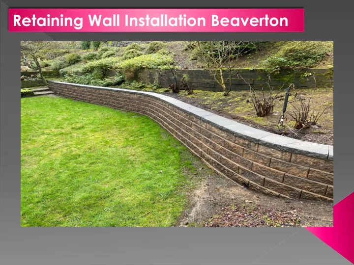 retaining wall installation beaverton