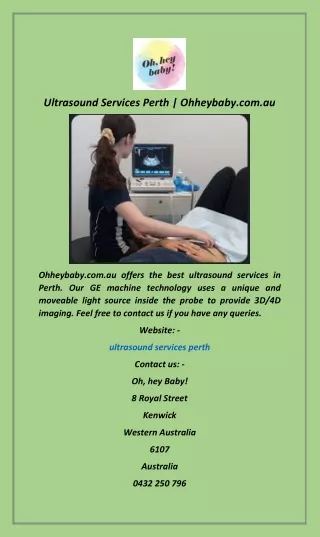 Ultrasound Services Perth  Ohheybaby