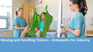 moving and handling trainers osteopaths