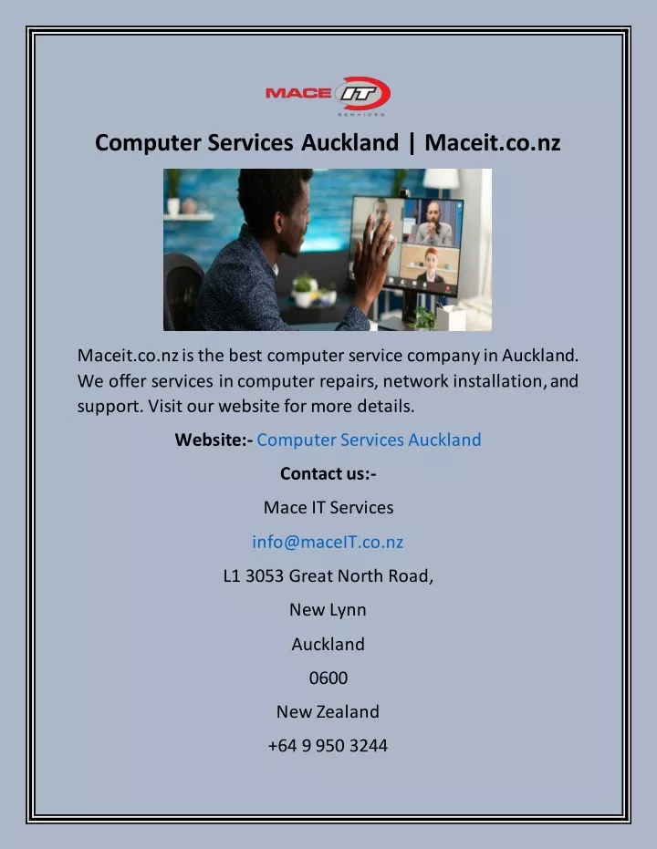 computer services auckland maceit co nz