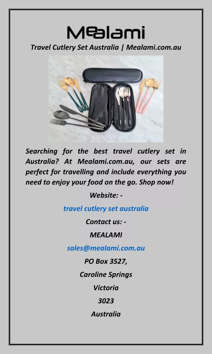 travel cutlery set australia mealami com au