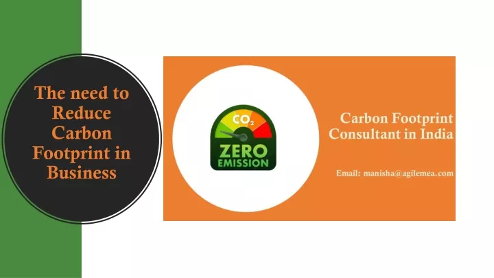 the need to reduce carbon footprint in business