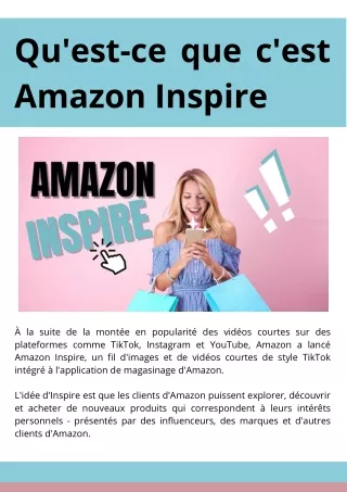 Qu'est-ce que c'est Amazon Inspire