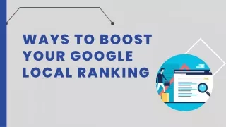 Ways to Boost Your Google Local Ranking