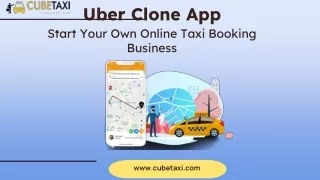 Uber Clone App- - Start Your Own Taxi Booking Business