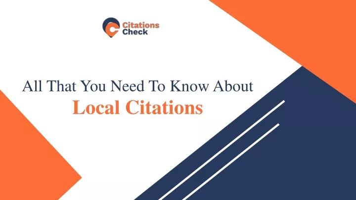 all that you need to know about local citations