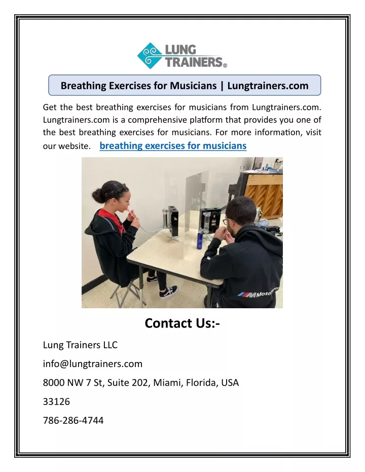 breathing exercises for musicians lungtrainers com