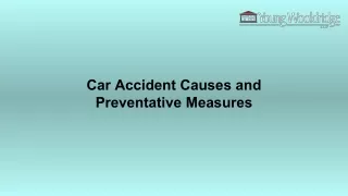 Car Accident Causes and Preventative Measures