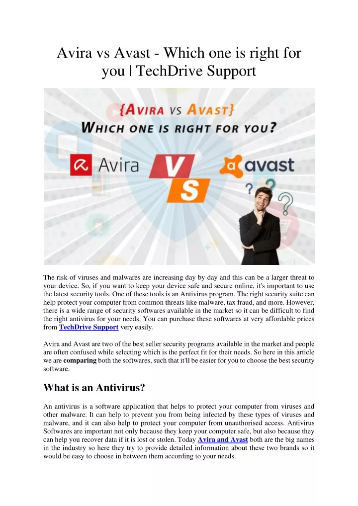 avira vs avast which one is right