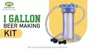 Get here 1 gallon beer making kit!