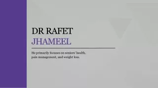 Dr Rafet Jhameel - Best Family Medicine Practitioner