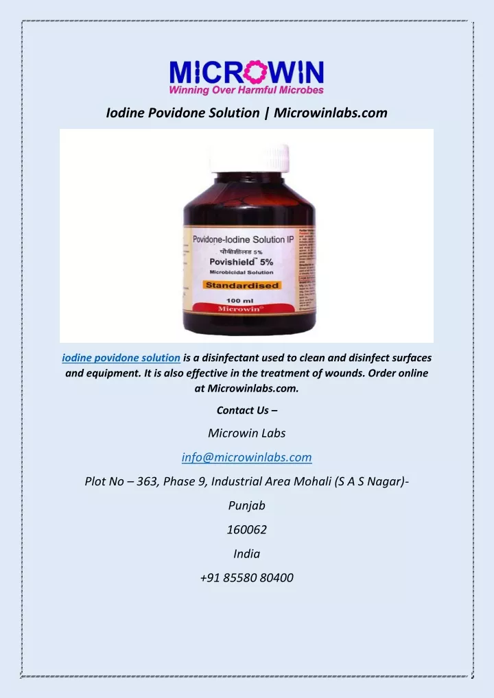 iodine povidone solution microwinlabs com