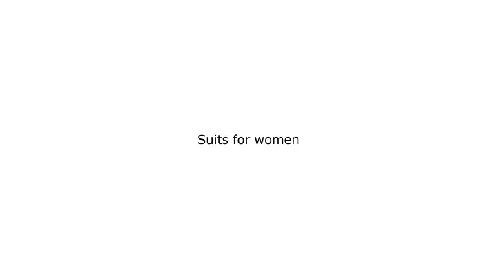 suits for women