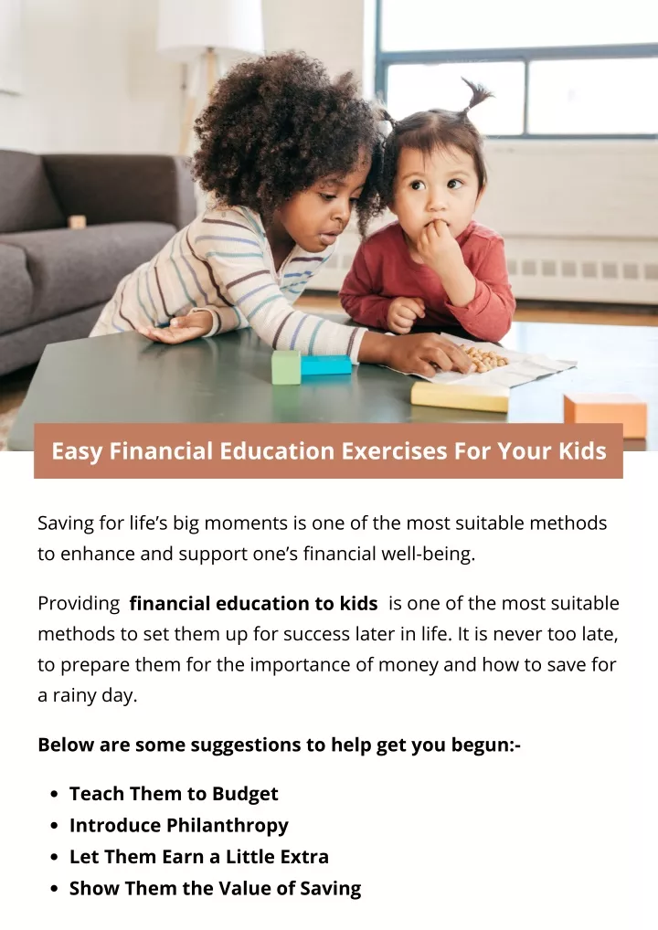 PPT - Easy Financial Education Exercises For Your Kids PowerPoint ...