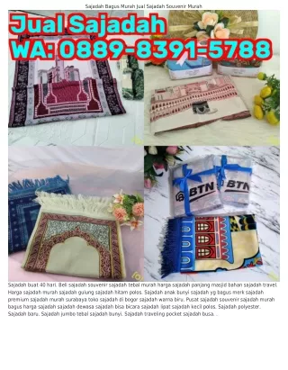 Ô889•8౩9l•5788 (WA) Toko Souvenir Sajadah Murah Sajadah Sholat Polos