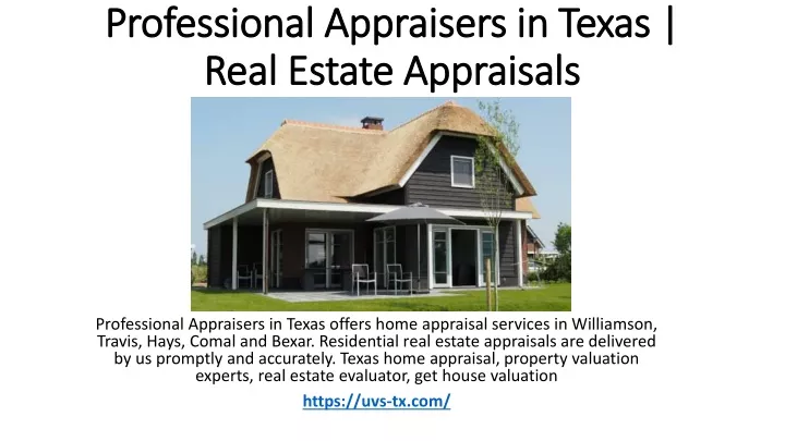 professional appraisers in texas real estate appraisals