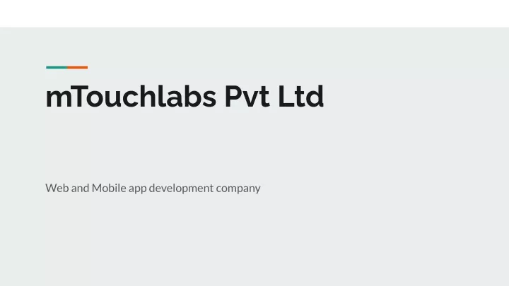 mtouchlabs pvt ltd