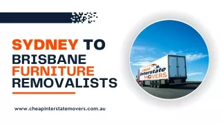 Sydney to Brisbane Furniture Removalists | Cheap Interstate Movers