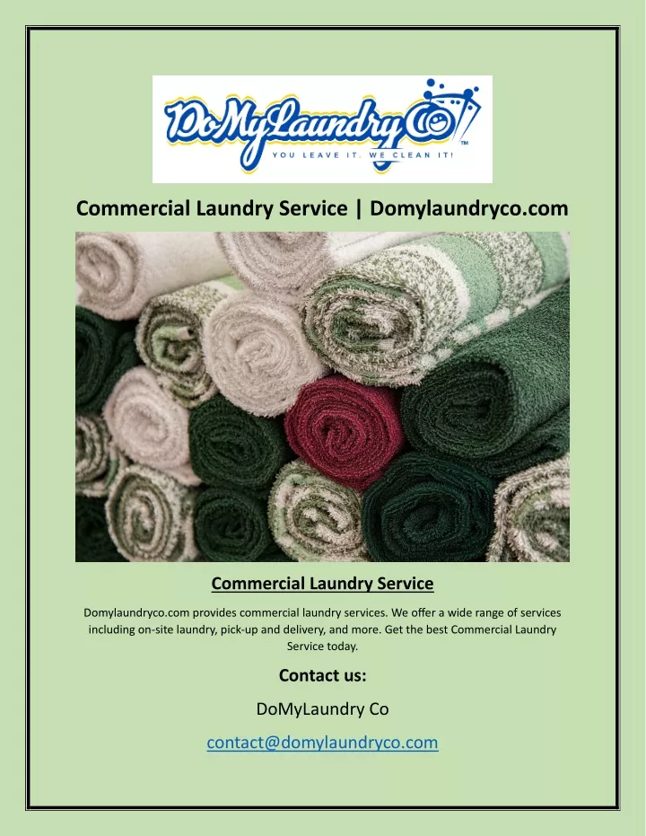 commercial laundry service domylaundryco com