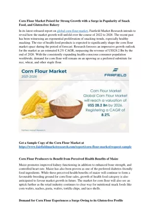 Corn Flour Market