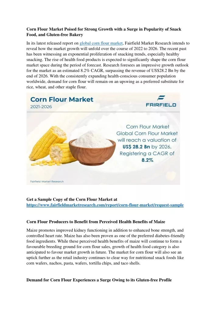 corn flour market poised for strong growth with