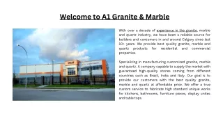welcome to a1 granite marble