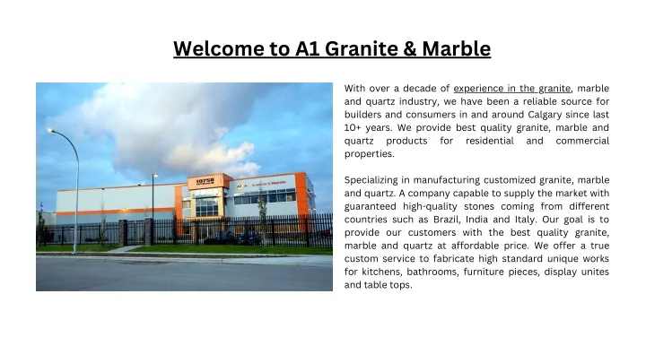 welcome to a1 granite marble