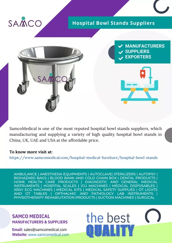 hospital bowl stands suppliers