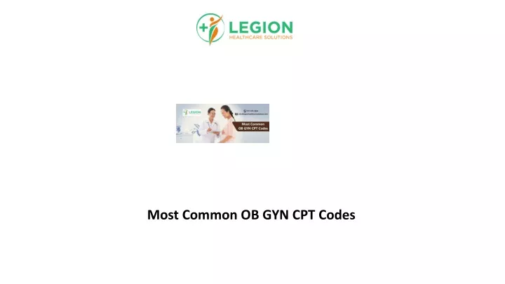 most common ob gyn cpt codes