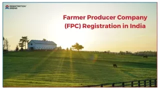 Farmer producer company registration