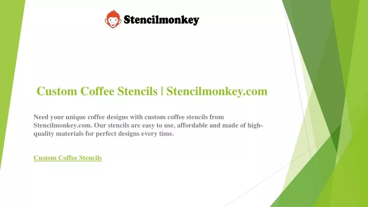 custom coffee stencils stencilmonkey com