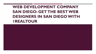 Web Development Company San Diego