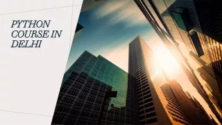 Python Course in Delhi