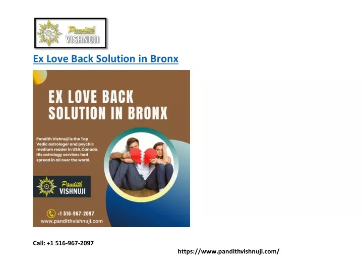 ex love back solution in bronx
