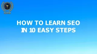 how to learn seo i n 1 0 e a s y s t e p s