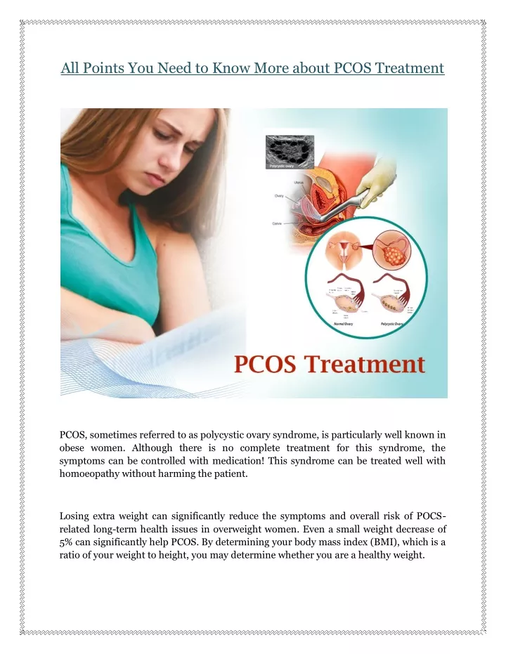 all points you need to know more about pcos