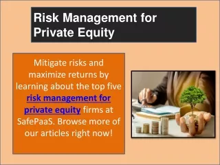 risk management for private equity