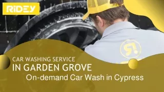 Car Washing Service in Garden Grove| On-demand Car Wash in Cypress